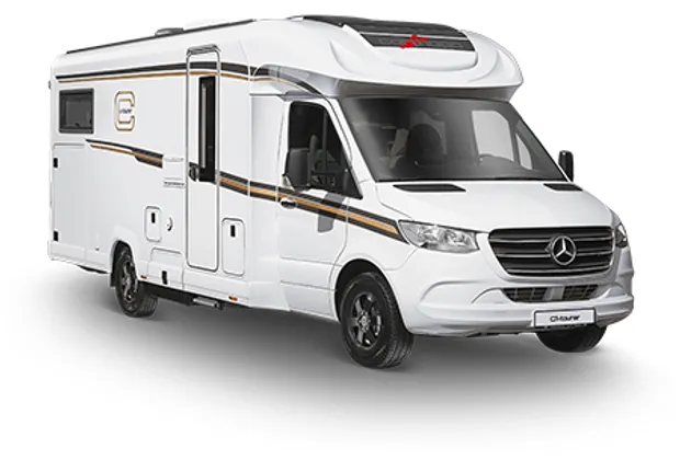 Carthago C1-tourer Edition+ T, halfintegraalcamper, schuin vooraanzicht